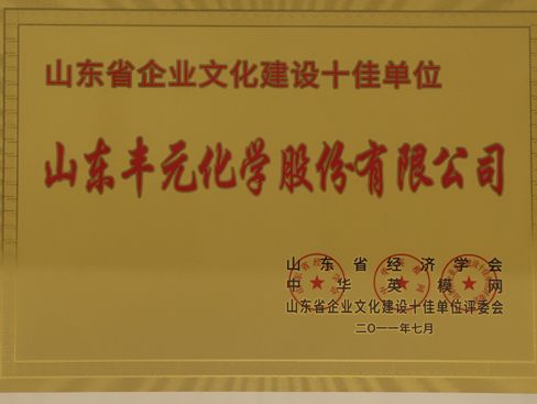 山東省企業(yè)文化建設十佳單位